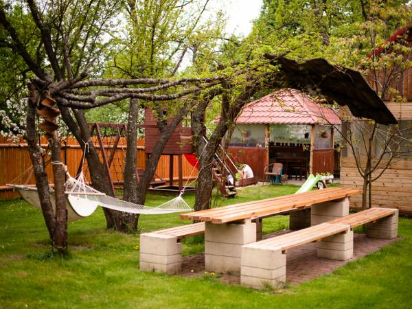Podwórko,hamaki