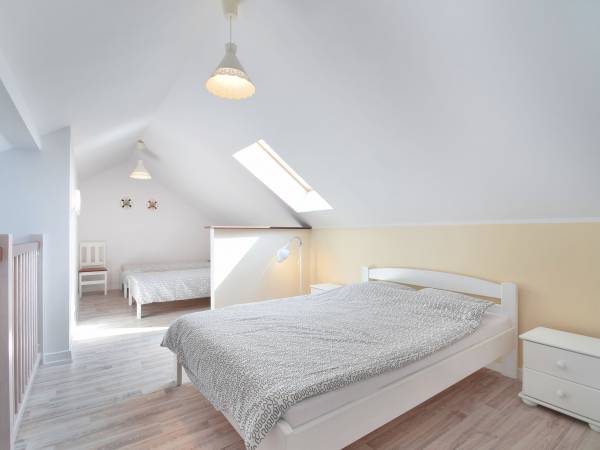 Część sypialniana na antresoli