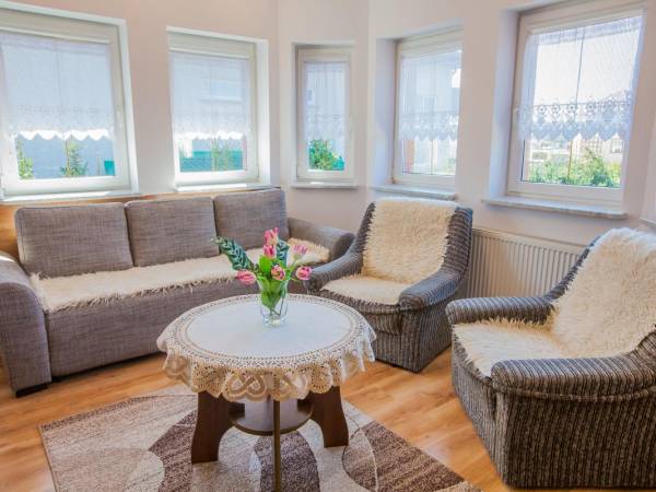 pokój dzienny w apartamencie 1