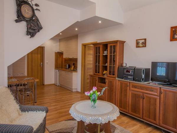 aneks kuchenny z jadalnią w apartamencie 1