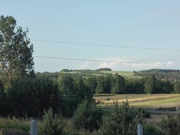 widok z tarasu domku