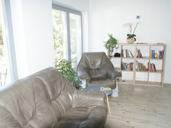 Antresola z wyjściem na taras