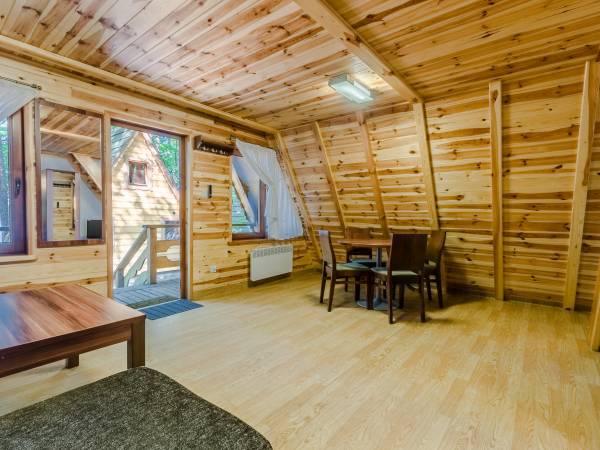 Salon w domku Leśna Chata