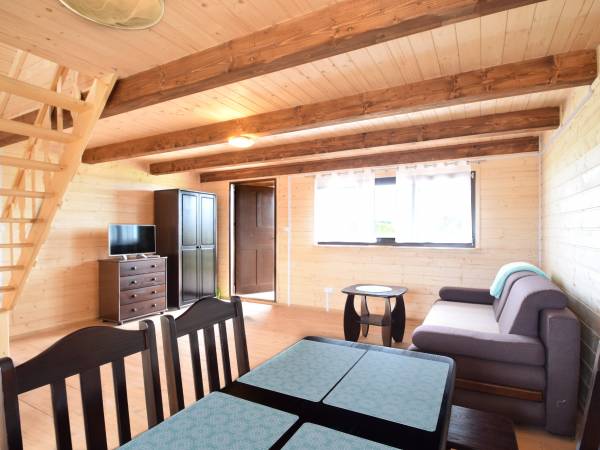 Salon z wyjściem na taras