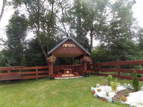 ogród dla gości z domku 8 osobowego