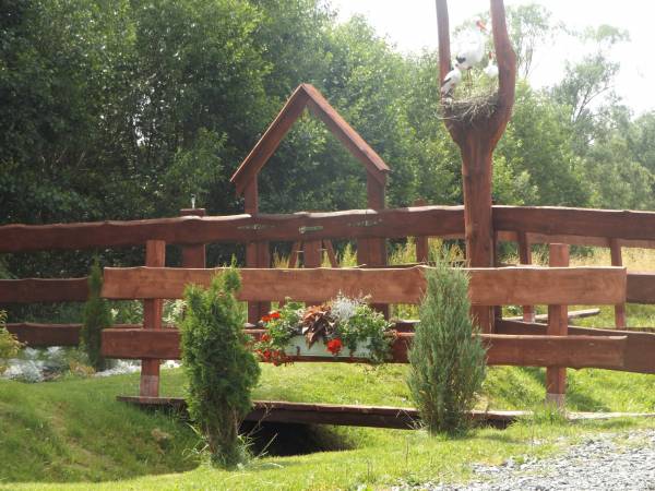 ogród dla gości z domku 8 osobowego