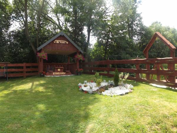 ogród dla gości z domku 8 osobowego