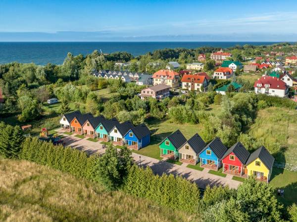 Kolorowe Domki z góry