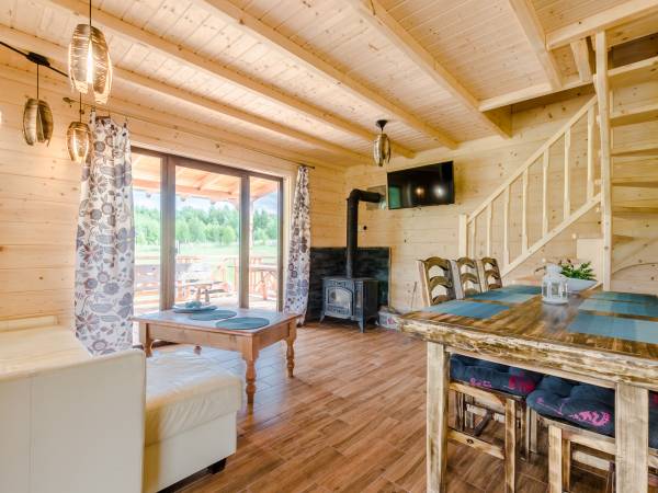 Domki nad jeziorem Ołów z własnym stawem 