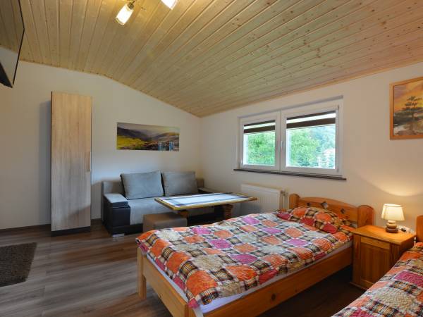 oddzielny pokój 2- 3 -4os. z tarasem,kuchnią